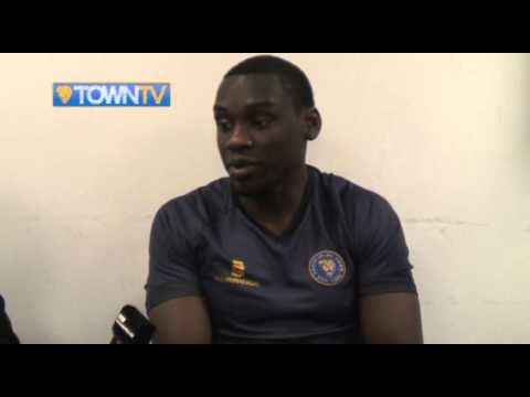 Jermiane Grandison pre Carlisle United away 14/15 - Town TV