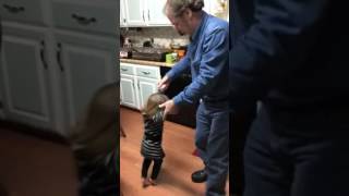 Siren dancing with grandpa Jerry