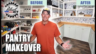 DIY Pantry Makeover / Pantry Organization / Cabinets