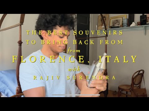 The Best Souvenirs to Buy in Florence, Italy – What I Brought Home with Rajiv Surendra