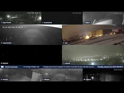 Boom and Flash at Zaporizhzhia - cam 4 - 01/15/2022