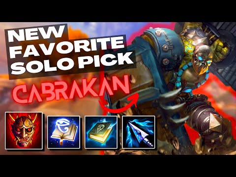 RANGDAS MASK MAKES CABRAKAN TOP TIER - Cabrakan Solo SMITE Conquest Gameplay