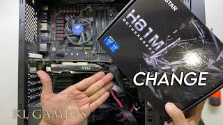 Video thumbnail for intel XEON E3-1231 V3 msi Z97 Gaming 3 GTX970 Gaming PC Change Biostar H81MH motherboard by KL Gamers