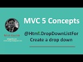 How to create a drop down in mvc 5 | Html.DropDownListFor | Advanced MVC 5 concepts