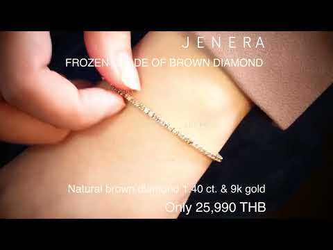 Brown diamond TENNIS BRACELET by JENERA