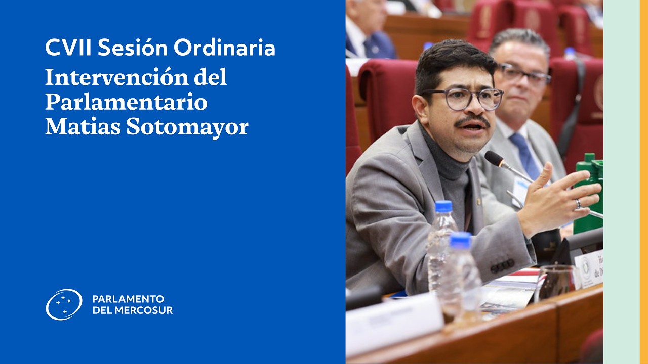 Intervención del Parlamentario Matias Sotomayor