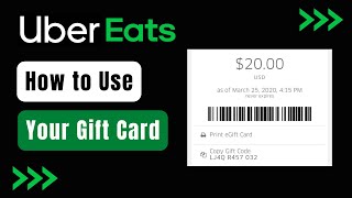 How to Use an Uber Eats Gift Card !