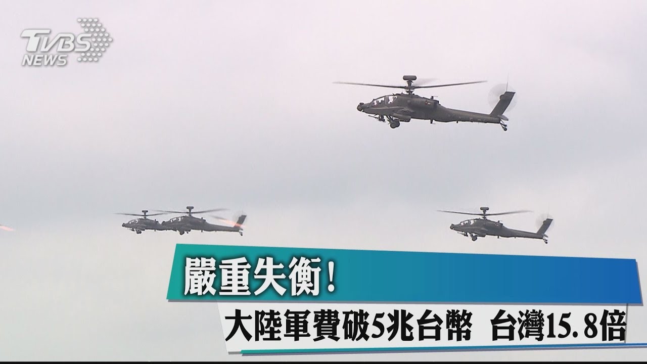 台灣的15.8倍!大陸軍事預算破5兆台幣