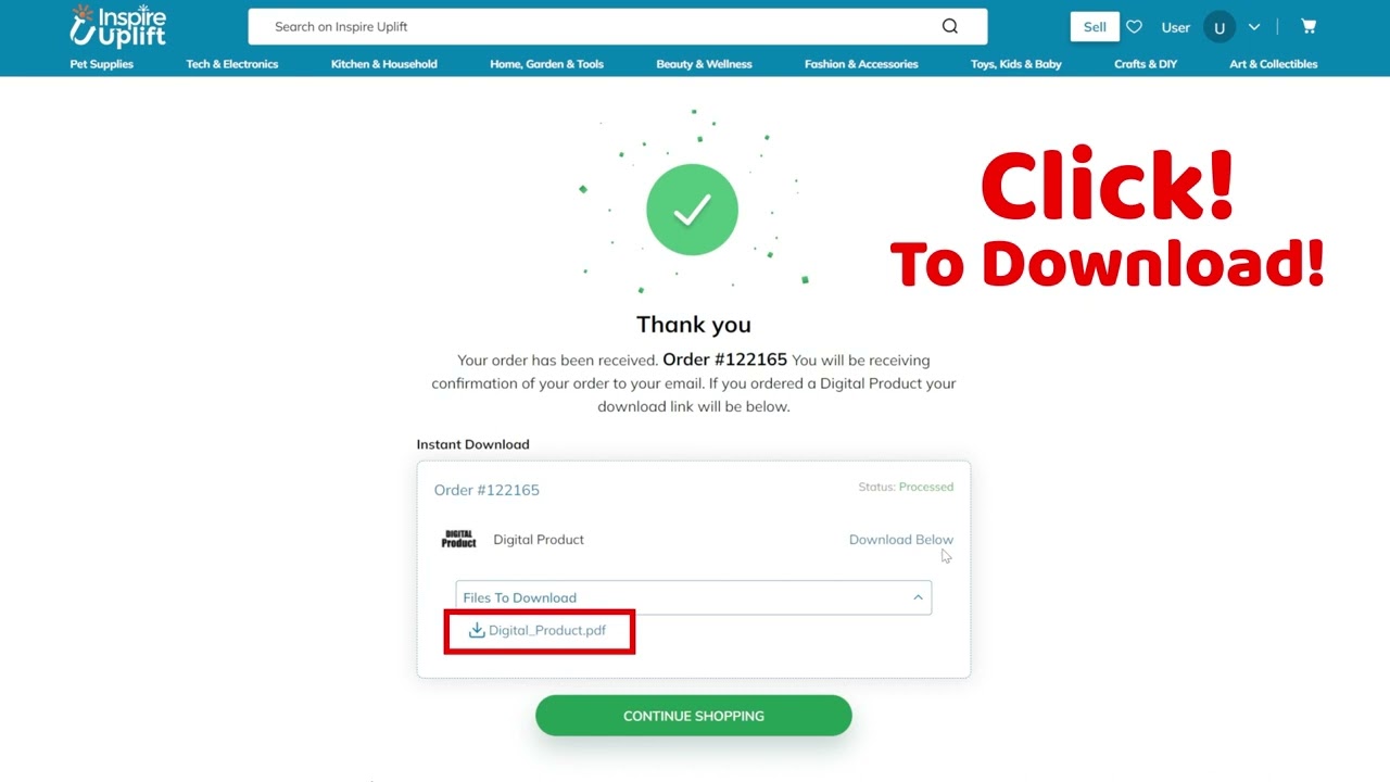 How to Download Your Inspire Uplift Digital Product