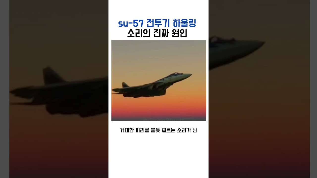 Su-57 전투기 하울링 소리의 원인
