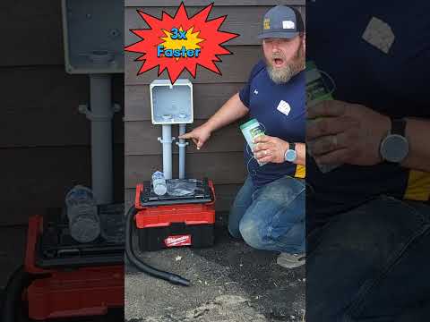 Wiring a shed, Pulling Wire through pipe 3x faster #tinyhouse #electrical #construction #diy
