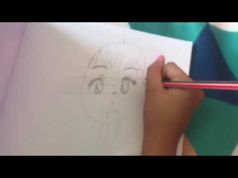 How to sketcha girl by a 9yrs old kid(fast motion)