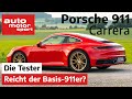 Porsche 911 Carrera 2021 Reicht Der Basis 911er Test Review Auto Motor Und Sport