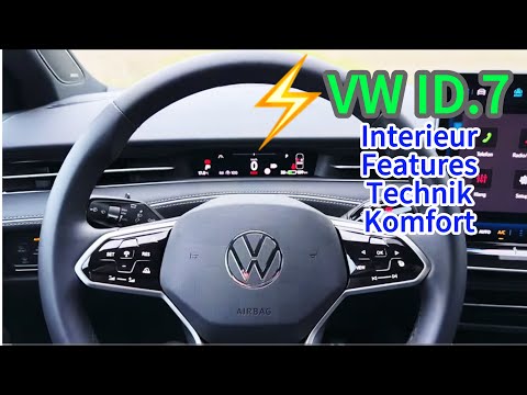 VW ID.7 Innenraum komplett erklärt – Interieur, Bedienung, Komfort & Features im Detail.