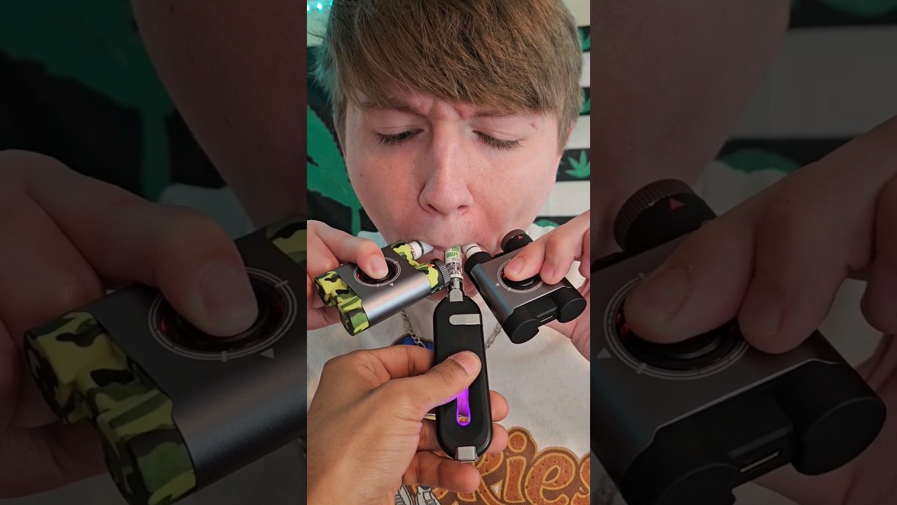 TRIPLE BLINKER ATTEMPT 💀😅  #carts #liveresin #blinker #thc