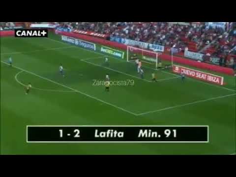 Gol de Lafita ⚽️ Sporting 1-2 Real Zaragoza | 2011-12 | + Sonido Tiempo de Juego / Rubén Martin