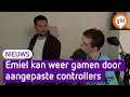 Dankzij Ties kan Emiel ondanks zijn beperkingen weer lekker gamen