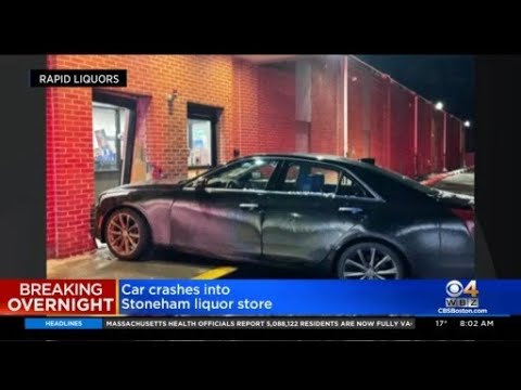 Car Slams Into Stoneham Liquor Store