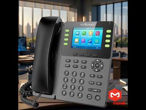 Video do produto Telefone IP Flyingvoice FIP14G WiFi Gigabit 8 Contas PoE
