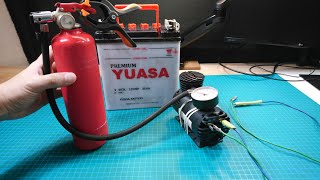 How to make an air tank using used fire extinguisher