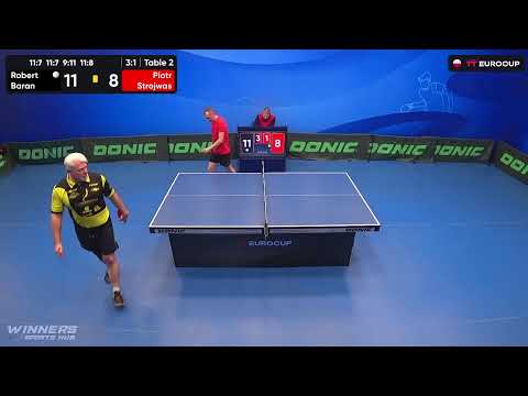 17:10 Robert Baran 3:1 Piotr Strojwas 16.10.2023 | TT Euro.Cup Poland Master.