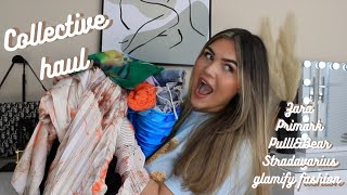 HUGE TRY ON COLLECTIVE HAUL | SPRING SUMMER ZARA PULL&BEAR STRADAVARIUS PRIMARK GLAMIFY FASHION