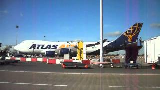 preview picture of video '✈|ATLAS AIR|London Stansted|Boeing 747 Engine Sound|'