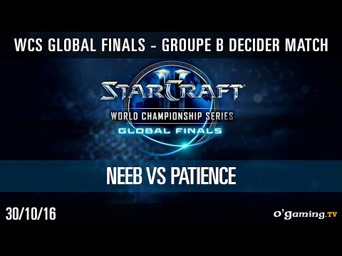 Neeb vs. Patience PvP - WCS Global Finals 2016 - Groupe B Decider match - StarCraft II
