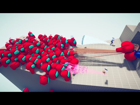 100x GIANT AMONG US vs GOD UNITS - Totally Accurate Battle Simulator TABS