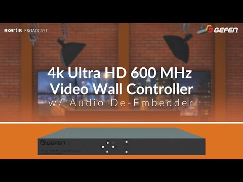 Create the ULTIMATE 4x4 Video Wall with the Gefen 4K VWC!