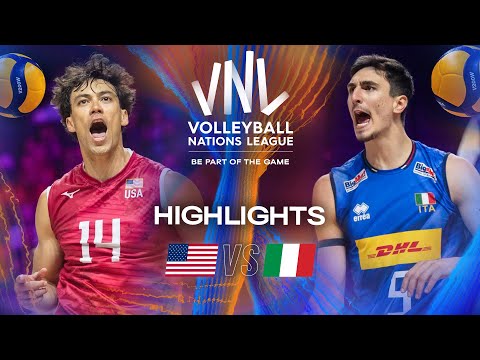 USA 🇺🇸 vs. Italy 🇮🇹 - Highlights | Week 2 | Men's VNL 2025