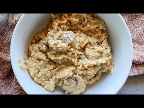 Instant Pot Mushroom Risotto Recipe