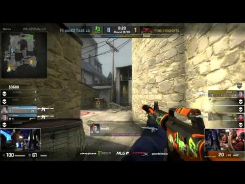 Shara gets final 2 Kills - Flipsid3 Tactics vs mousesports MLG CS:GO Major Championship: Columbus