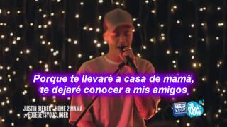 Justin Bieber - Home to Mama HD live (acoustic) Traducida al español