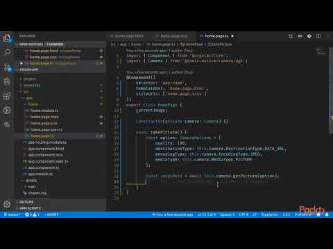 Ionic 4 Projects Using ionic native camera to Click Photos | packtpub com