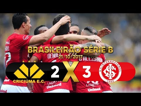 Criciúma 2 x 3 Internacional - Melhores Momentos e Gols (Completo) Brasileirão 21-10-2017
