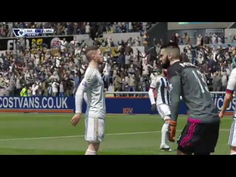 ALBERTO PALOSCHI FIRST GOAL SWANSEA CITY