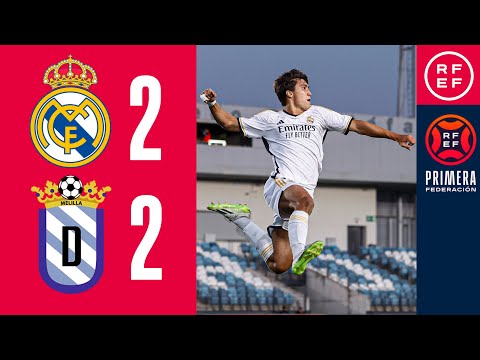 Resumen #PrimeraFederación | Real Madrid-Castilla 2-2 UD Melilla | Jornada 1, Grupo 2