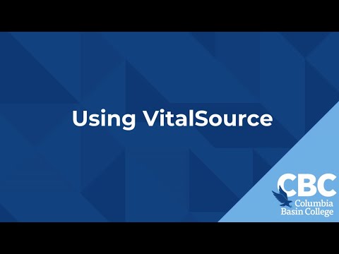 Using Vitalsource For E Textbooks