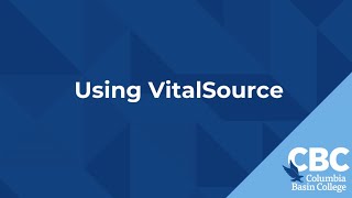 Using VitalSource for E-Textbooks