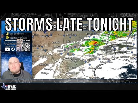 Texas Evening Weather Update: Severe Storm Risk Late Tonight, Cold Front by Morning
