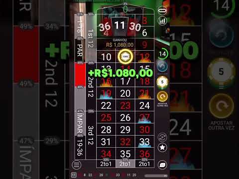 R$2.070,00 em apenas uma entrada #casino #roleta #roulette #rolete #cassinoaposta #shorts #zeroum