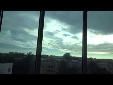 2003 ThyssenKrupp MRL Traction Scenic Elevator/Lift@Svetlanovskij SC, Saint-Petersburg, Russia