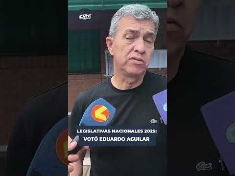 ELECCIONES LEGISLATIVAS NACIONALES: VOTÓ EDUARDO AGUILAR