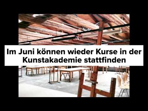 ES GEHT WIEDER LOS! Kunstakademie wieder für Kurse geöffnet! #openagain