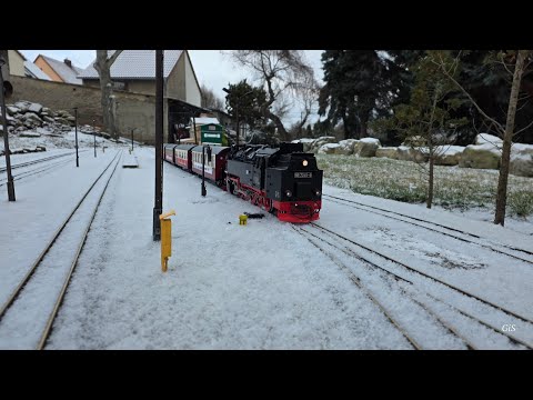 HSB Gartenbahn im Schnee 