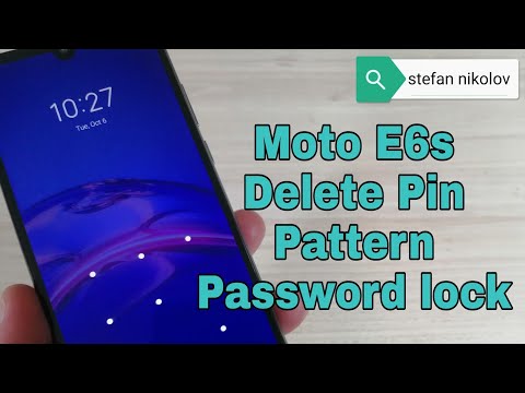 Hard reset Moto E6s 2020. Remove Pin, Pattern, Password lock.