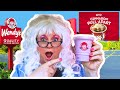 Wendy S Triple Berry Frosty Cinnabon Pull Apart Chicken Nuggets Granny McDonald S Taste Test
