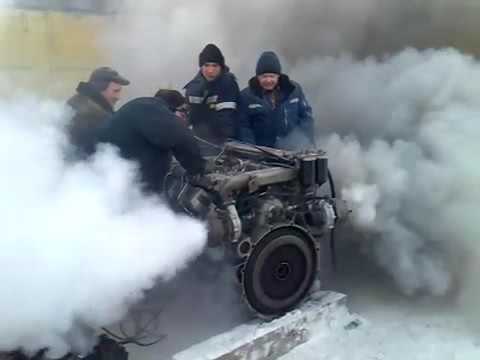 Silnik i silny mróz.