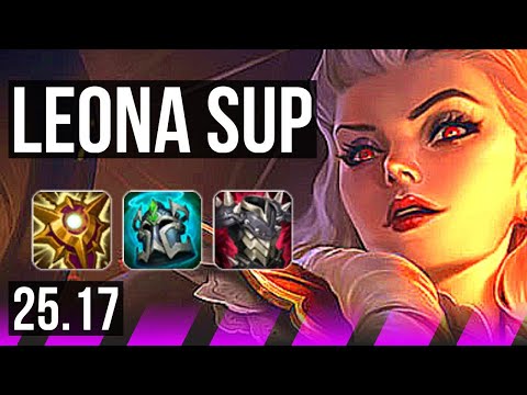 LEONA & Tristana vs THRESH & Yunara (SUP) | 1/4/30, 500+ games | KR Master | 25.17